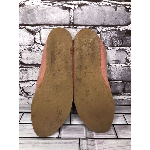 Jacques Levine 1936 Pink Suede Leather Floral Pointed Toe Flats Women Sz 10M US - Picture 10 of 16